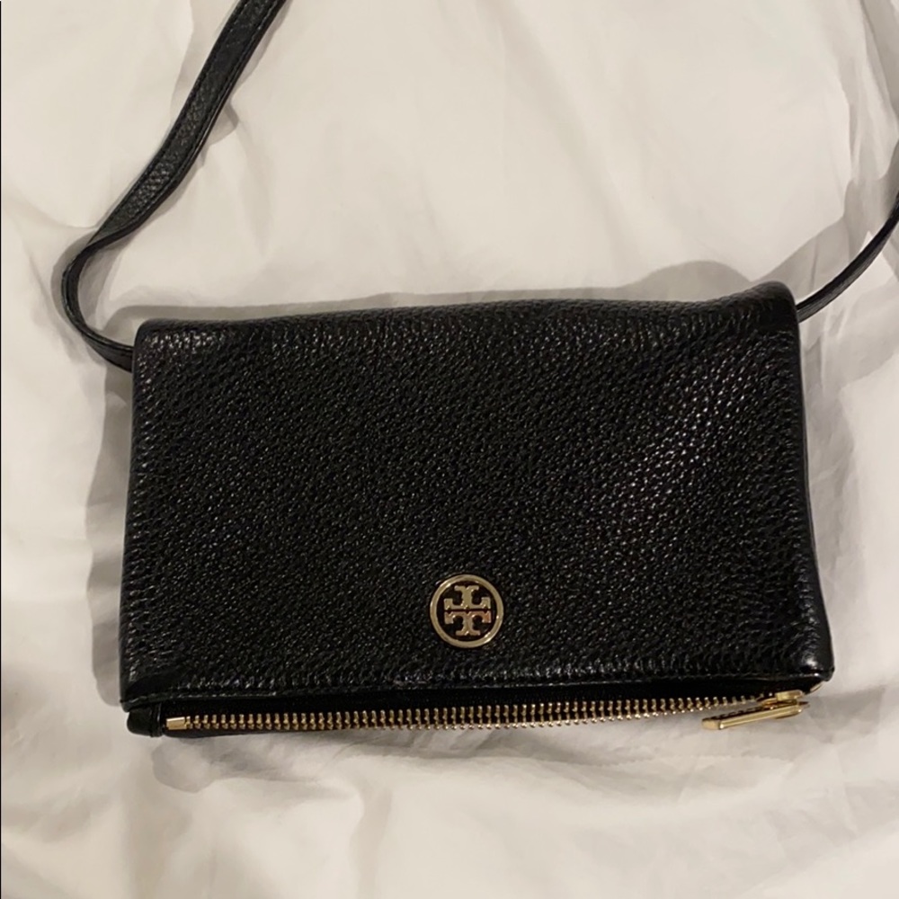 Tory Burch crossbody black leather bag